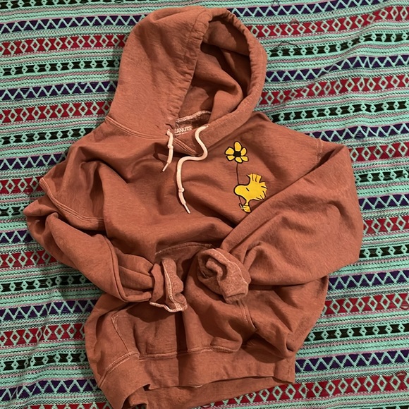 Peanuts Tops - Rise and Shine Hoodie by Peanuts NWOT Cozy hippy Woodstock vibes it’s S❤️UL Good